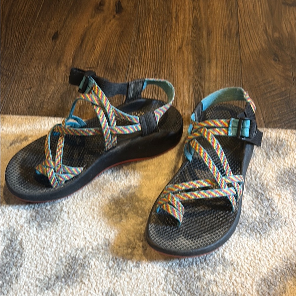 Colorful Strappy Sandals Chaco Womens 8